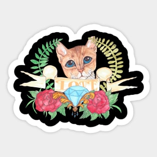 Abyssinian  Cat Sticker